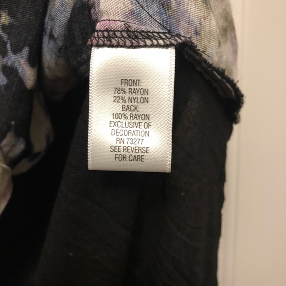 Vera Wang tank top dress shirt tunic L - Picture 8 of 8